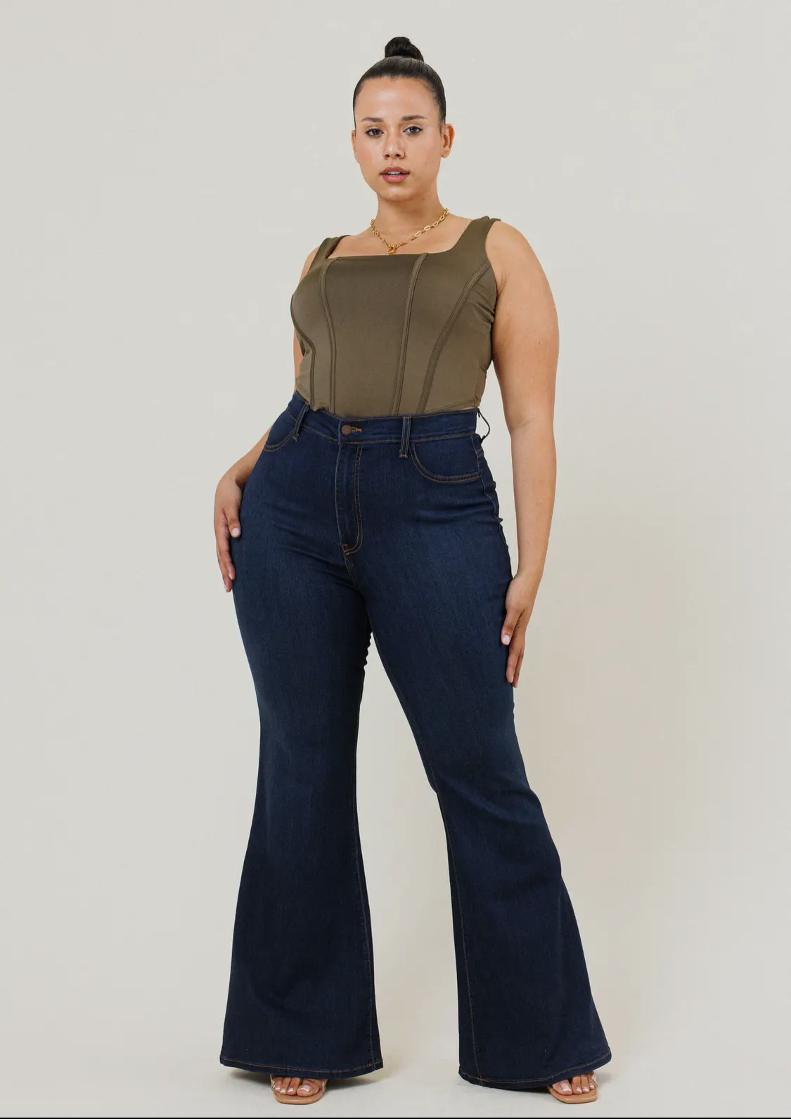 Plus Tall Flare Jeans