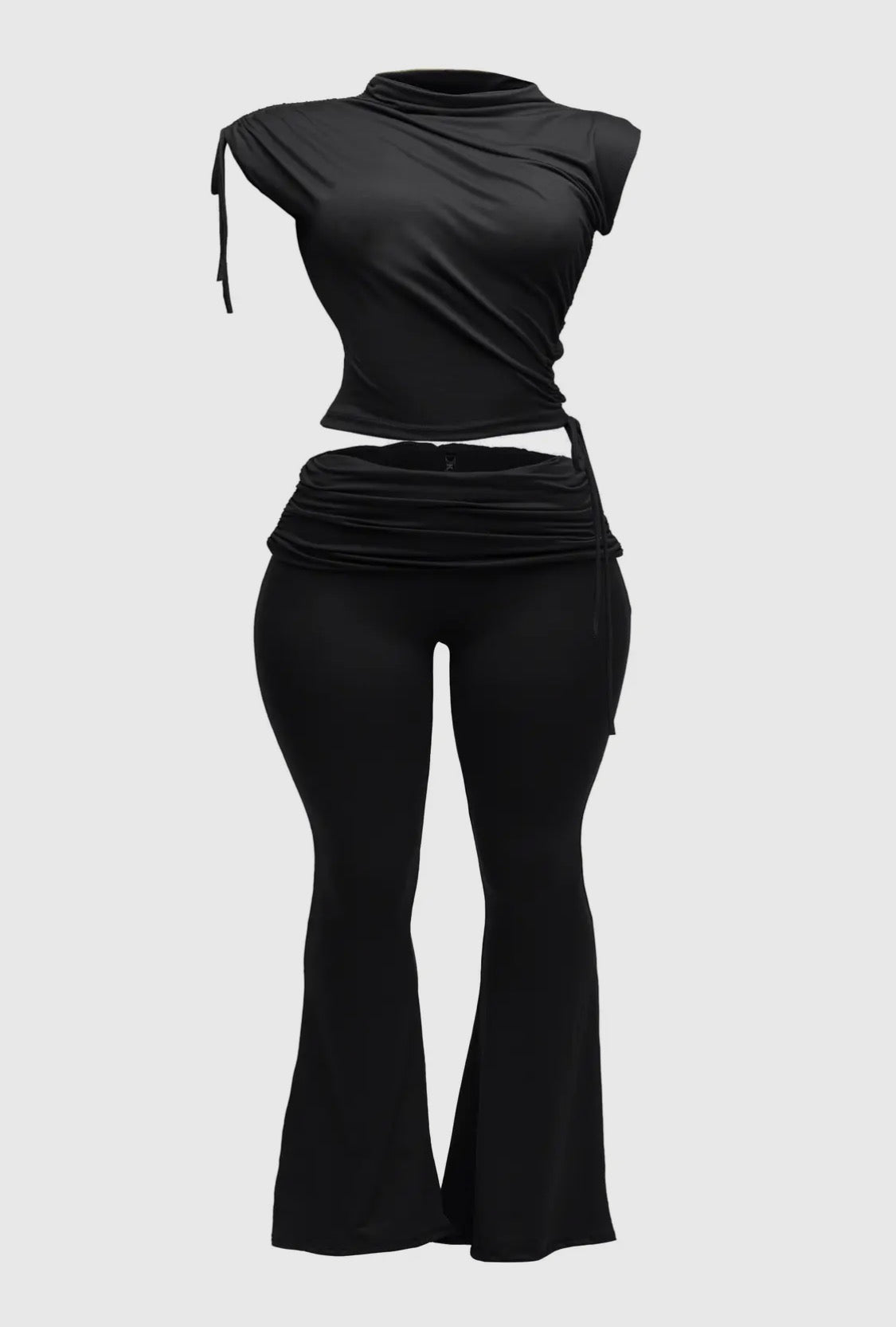 Plus Black Two Piece