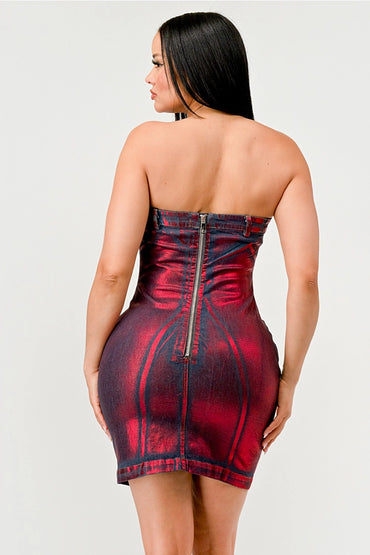 Street Siren Mini Denim Dress